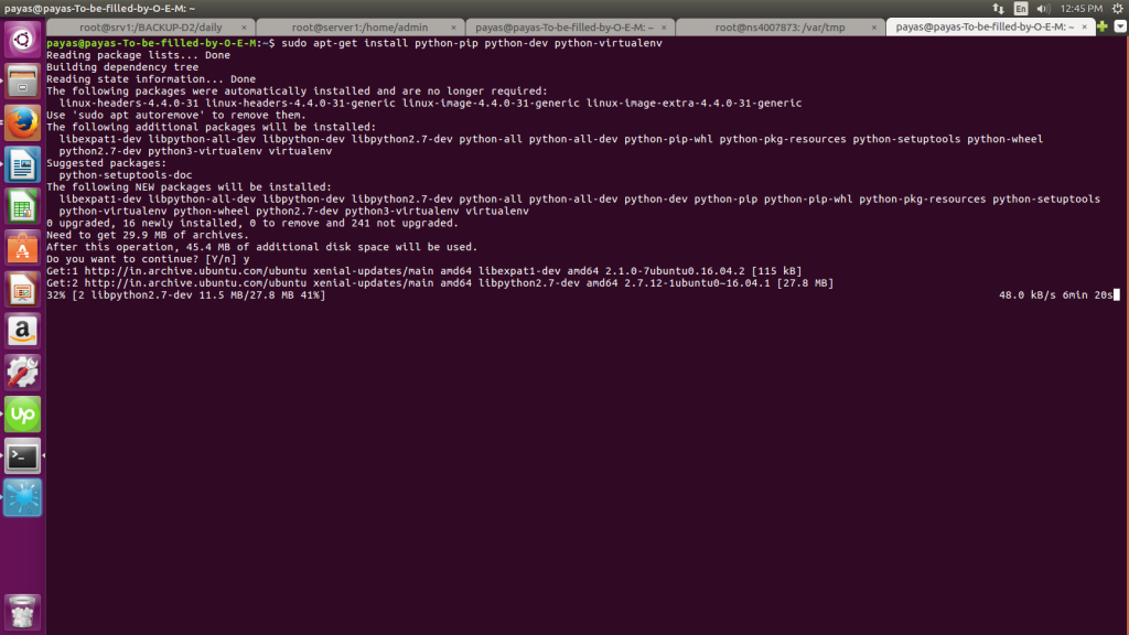 Python virtualenv. Python Dev. Install Python on Ubuntu. Ubuntu Pip. Sudo Apt-get install Python Python-Pip